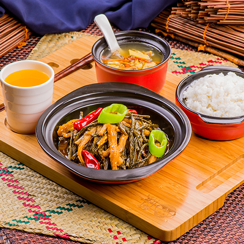 阿宏砂鍋飯快餐-香辣悶干菜