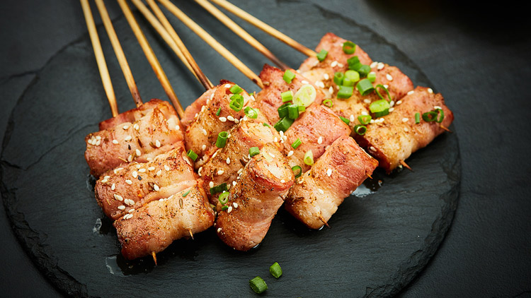 蝦客食光龍蝦燒烤-烤金針菇肉卷